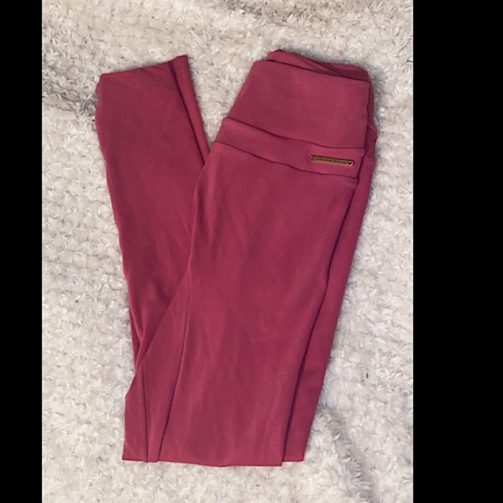Whitney Simmons Hot Fire Pink leggings